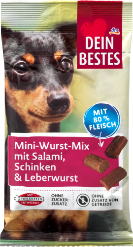 Hundeleckerli Mini Wurst Mix, 60 g