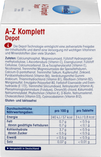 A-Z Komplett 138 St., Tabletten, 100 g Depot