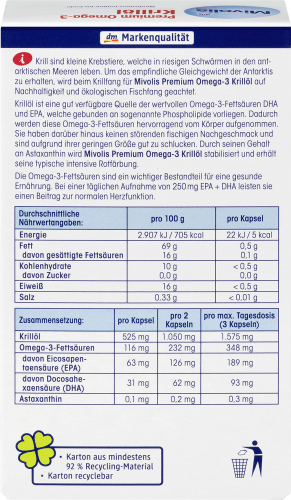 Omega-3 60 Premium St., 45 g Kapseln Krillöl,
