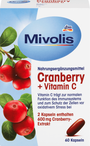 Cranberry + Vitamin Kapseln, 68 St., C 60 g