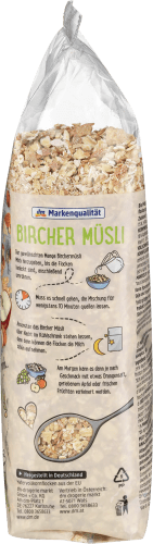 Müsli, Bircher nach Schweizer Art, g 500