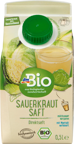 Direktsaft, Sauerkraut mit Meersalz, 500 ml