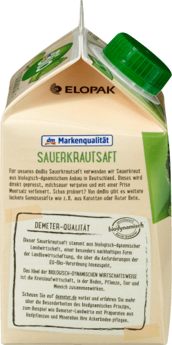 Direktsaft, Sauerkraut mit Meersalz, 500 ml