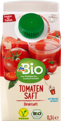 Saft, Tomaten-Saft mit Meersalz, 500 ml