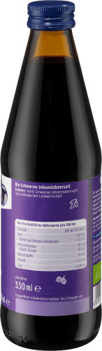 330 ml Johannisbeer Muttersaft, naturtrüb, Schwarzer