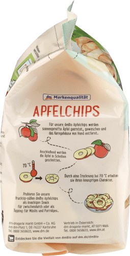 Trockenobst Apfelchips, 70 g