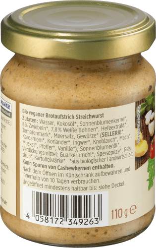 Brotaufstrich, Vegane Streichwurst, 110 g