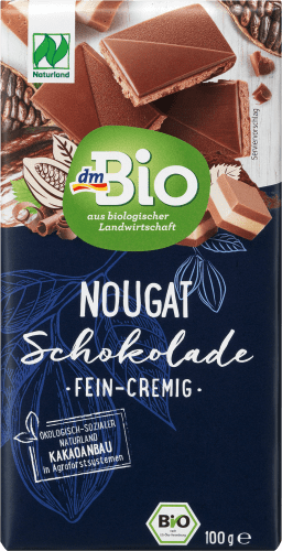 Vollmilch-Schokolade, Schokolade, Naturland, Nougat g 100