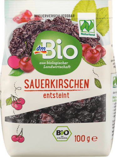 Trockenobst Sauerkirschen, entsteint, Naturland, 100 g | Trockenfrüchte