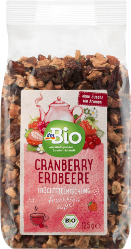 lose, Cranberry, Früchtetee-Mischung 125 g Erdbeere,
