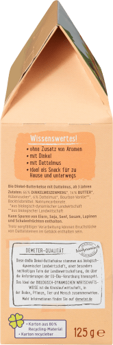 Kindersnack Dinkel Butterkeks, Demeter, 125 g