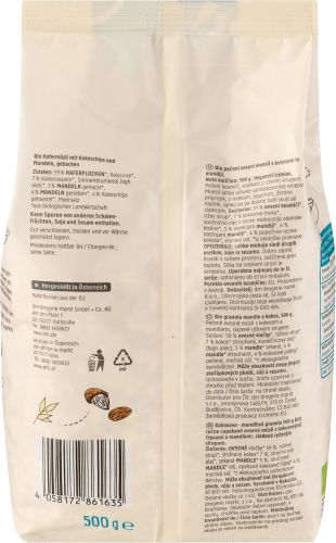 Knuspermüsli, Kokos Mandel Granola, 500 g