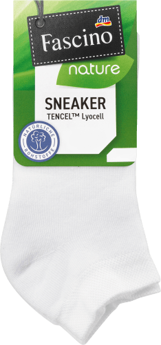 Sneaker mit TENCEL™ Lyocell, Gr. St 1 weiß, 35-38