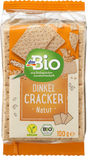 Cracker, Dinkel natur, 100 g | Knabberzeug