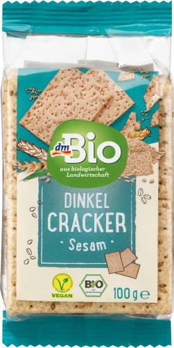 g Dinkel 100 Sesam, Cracker,