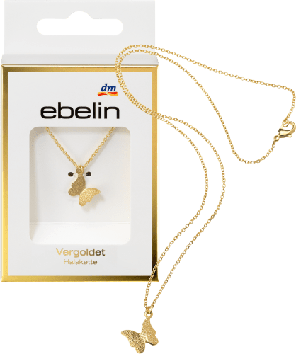 Halskette Schmetterling vergoldeter Modeschmuck, 1 St