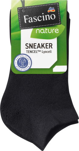St Gr. 39-42, Lyocell, TENCEL™ Sneaker 1 schwarz, mit