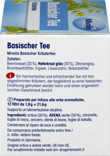 Kräutertee, Basischer Tee (12 Beutel), g 21,6