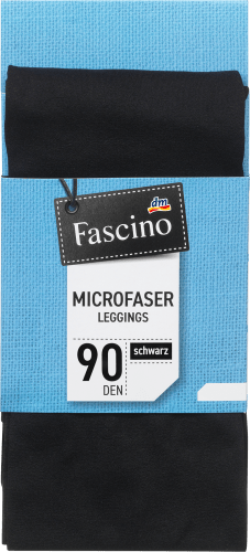 Leggings aus Microfaser 90 DEN, Gr. 50/52, schwarz, 1 St