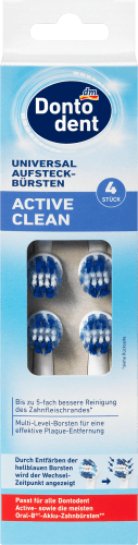 Aufsteckbürsten Active Clean, 4 St | Aufsteckbürsten & Wechselköpfe