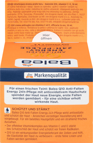 50 ml Anti Gesichtscreme Falten Energy 24h, Q10