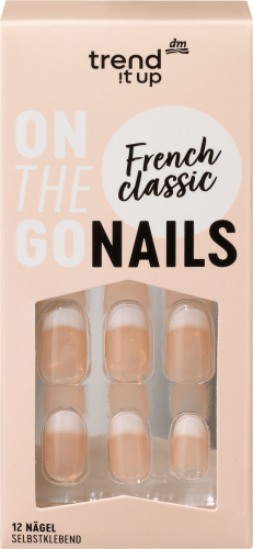 French Nails St Classic, 12 Künstliche Nägel On-The-Go