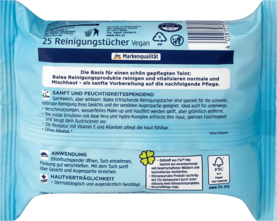 Reinigungstücher Erfrischend 3in1, 25 St