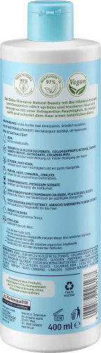 Shampoo Natural Beauty Bio-Hibiskus-Extrakt und Cocosmilch, 400 ml