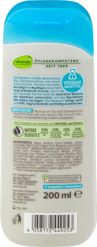 ml 200 Shampoo Anti Fett Bio-Zitronenmelisse, Bio-Brennnessel,