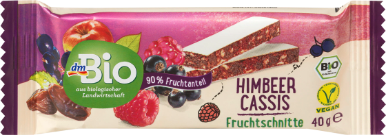 Fruchtschnitte Himbeer & 40 g Cassis