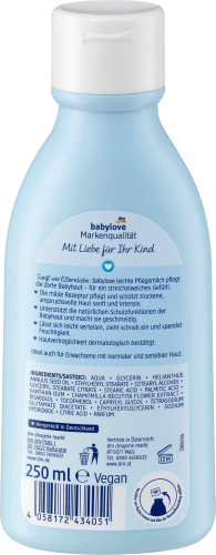 Baby leicht, sensitive, Pflegemilch 250 ml