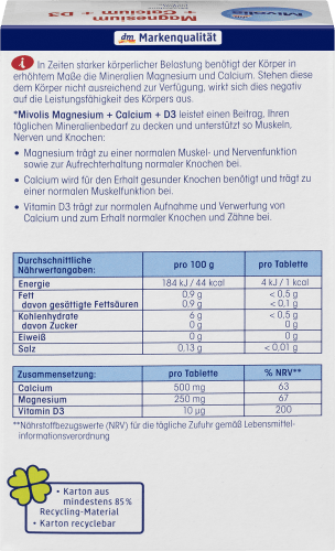D3 45 + g + St, Tabletten Calcium Magnesium 94