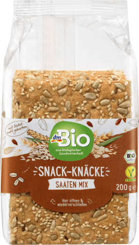 dmBio Snack Knäcke Saaten Mix, 200 g
