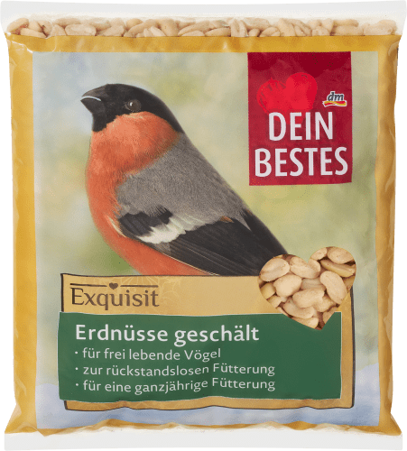 Vogelfutter, Erdnüsse geschält, Exquisit, 750 g
