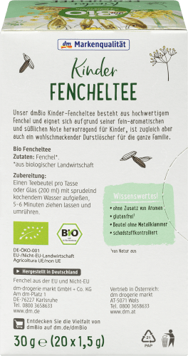 Fenchel (20 Kindertee Beutel), 30 g