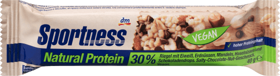 Proteinriegel 30%, Natural Protein, Salty Chocolate Nut Geschmack, 40 g