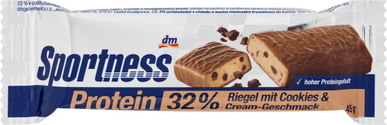 Proteinriegel 33%, Cookies & Cream Geschmack, 45 g | Protein Riegel