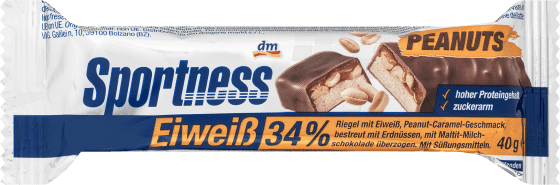 Eiweiß-Riegel 34 %, 40 g Peanut-Caramel-Geschmack