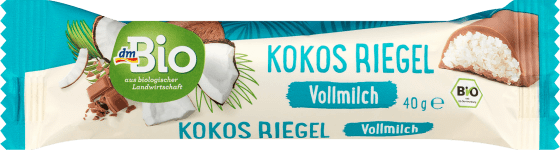 Schokoriegel in 40 Vollmilch-Schokolade, Kokos g