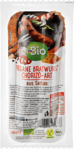 vegane 130 Chorizo-Bratwurst, g
