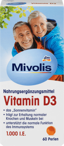 Vitamin D3, Perlen 60 St., 13,3 g