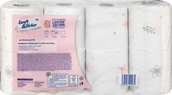 Toilettenpapier Saison 8x180 Blatt, 3lagig 8 St