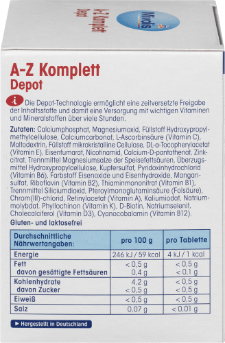 A-Z Komplett 100 138 g Tabletten, Depot, St