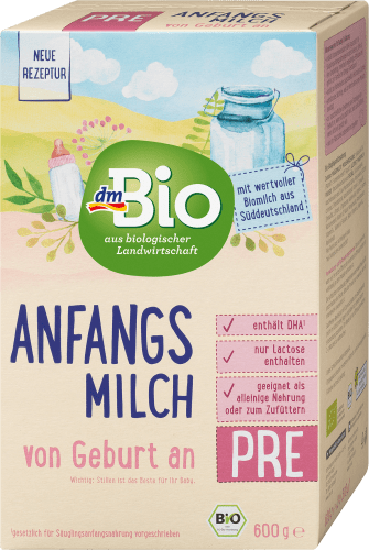 Anfangsmilch Pre Bio von g an, Geburt 600