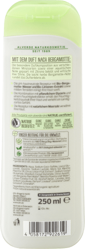 Duschgel Bio-Minze Bio-Bergamotte, 250 ml