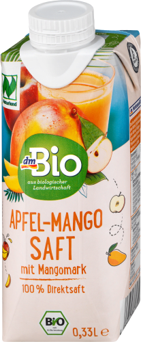Direktsaft, Apfel-Mango mit Mangomark, 0,33 l