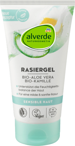 Rasiergel Bio-Aloe Vera Bio-Kamille, 150 ml