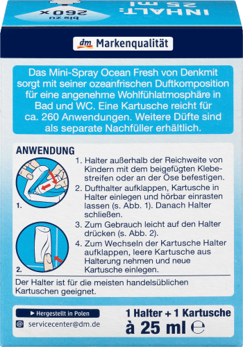 Lufterfrischer Minispray Fresh 25 ml Ocean Starterset