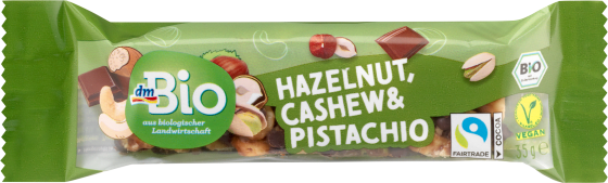 35 Nussriegel, Pistachio, g Cashew & Hazelnut,