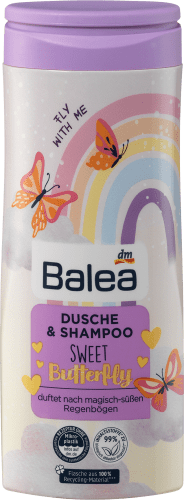 Kinder Dusche & Shampoo Sweet Butterfly, 300 ml